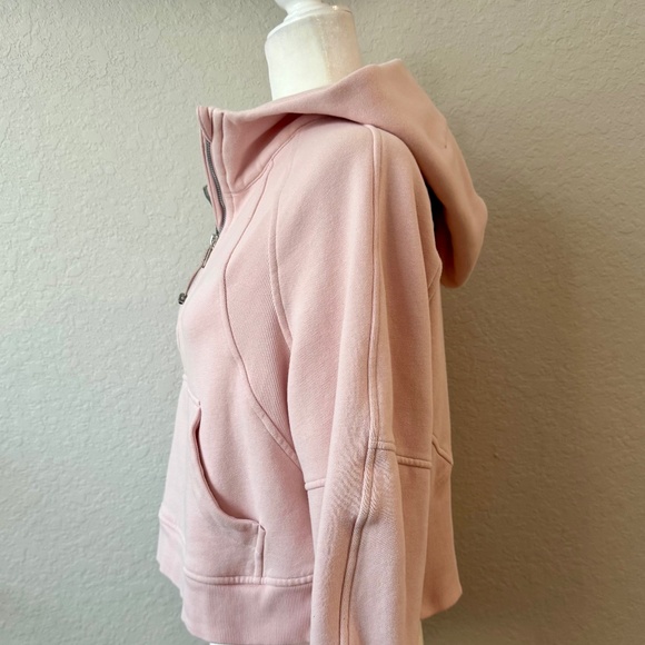 Lululemon Scuba Oversized 1/2 Zip Hoodie Light Pink W3DM4S Size XS/S - Picture 6 of 8